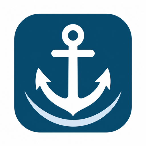 Full Ahead AI Ship Manager App icon (512×512 PNG)