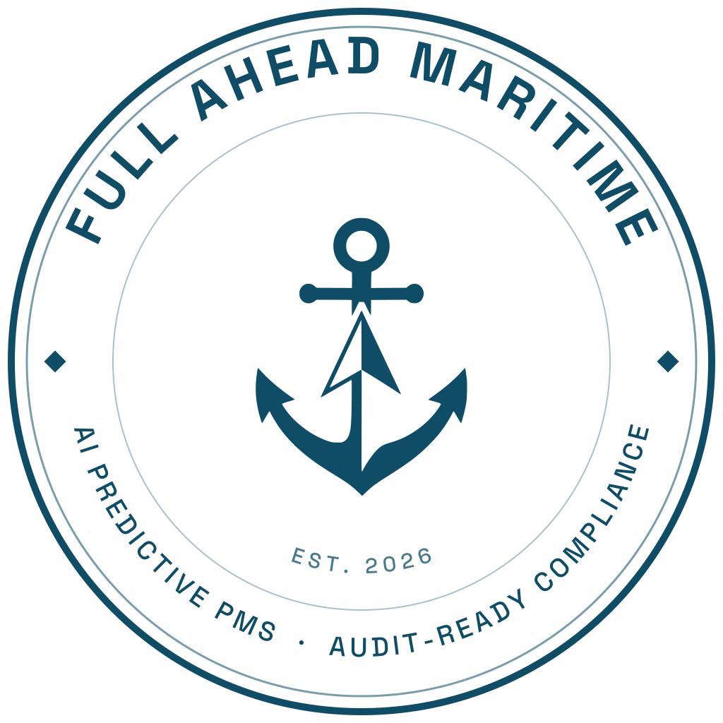 Full Ahead Maritime Official seal on white (PNG 1024)