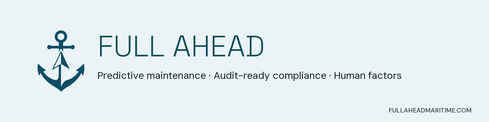 Full Ahead Maritime LinkedIn banner — light (1584×396 PNG)